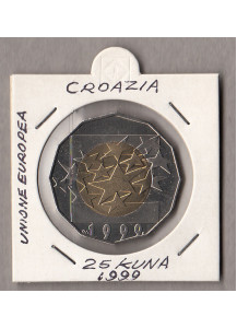 1999 - 25 kuna Croazia Unione Europea Fdc